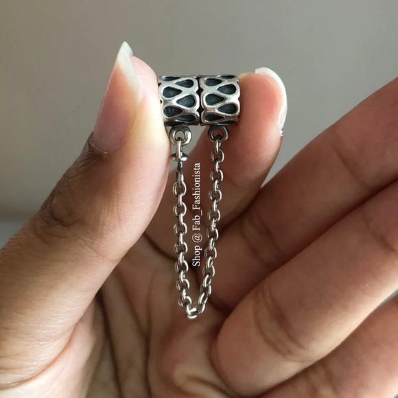 Pandora Sterling Silver retired Safety Chain - Picture 3 of 9